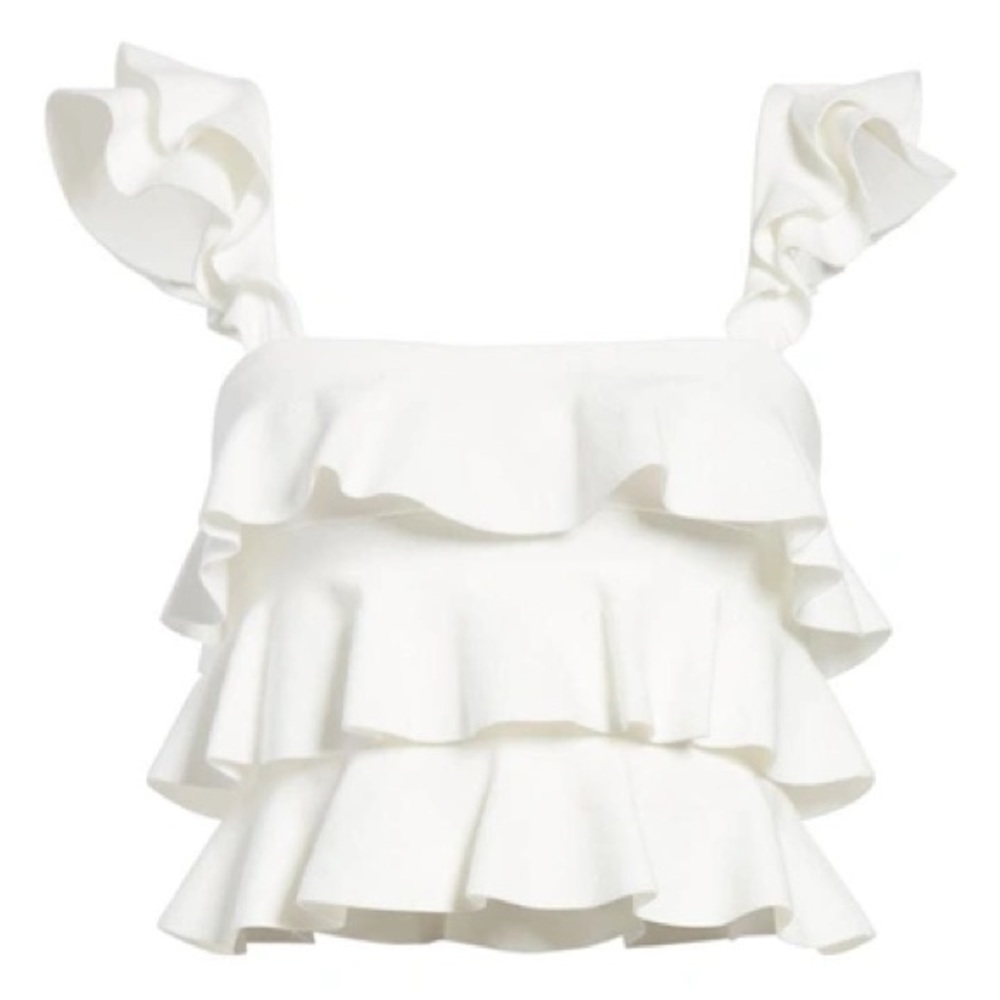 ALC ruffle crop top